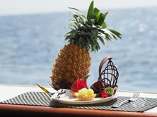 Oman Scuba Diving Holiday. Luxury Oman Aggressor Liveaboard. Fresh Fruit.