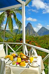 Pitons view from your room